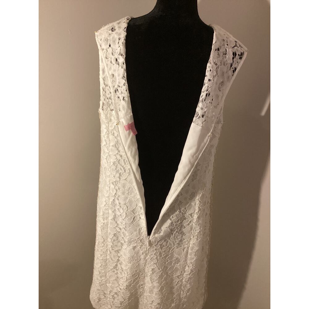 Lilly Pulitzer Mila feminine white lace dress 14 - Picture 6 of 7